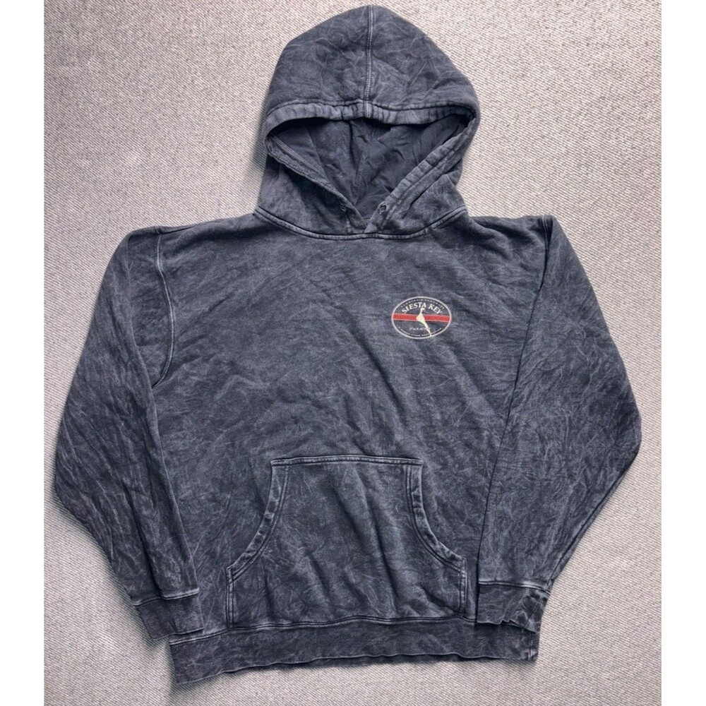 Siesta Key Florida Suncoast Acid Wash Hoodie - Men’s Large